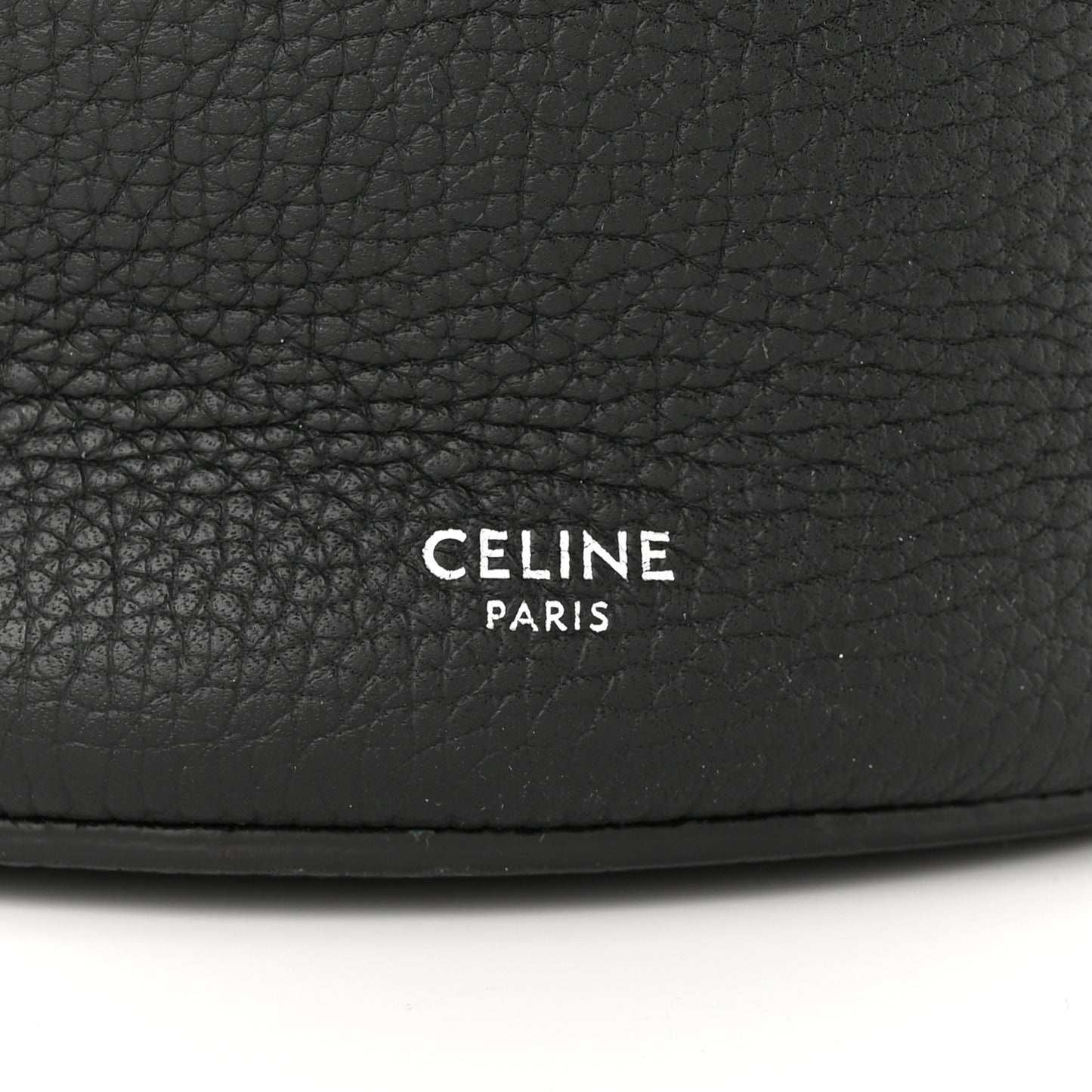 Supple Grained Calfskin Nano Big Bag Bucket Black