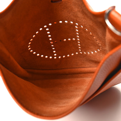 Hermes Taurillon Clemence Evelyne II PM Orange 5 of 12
