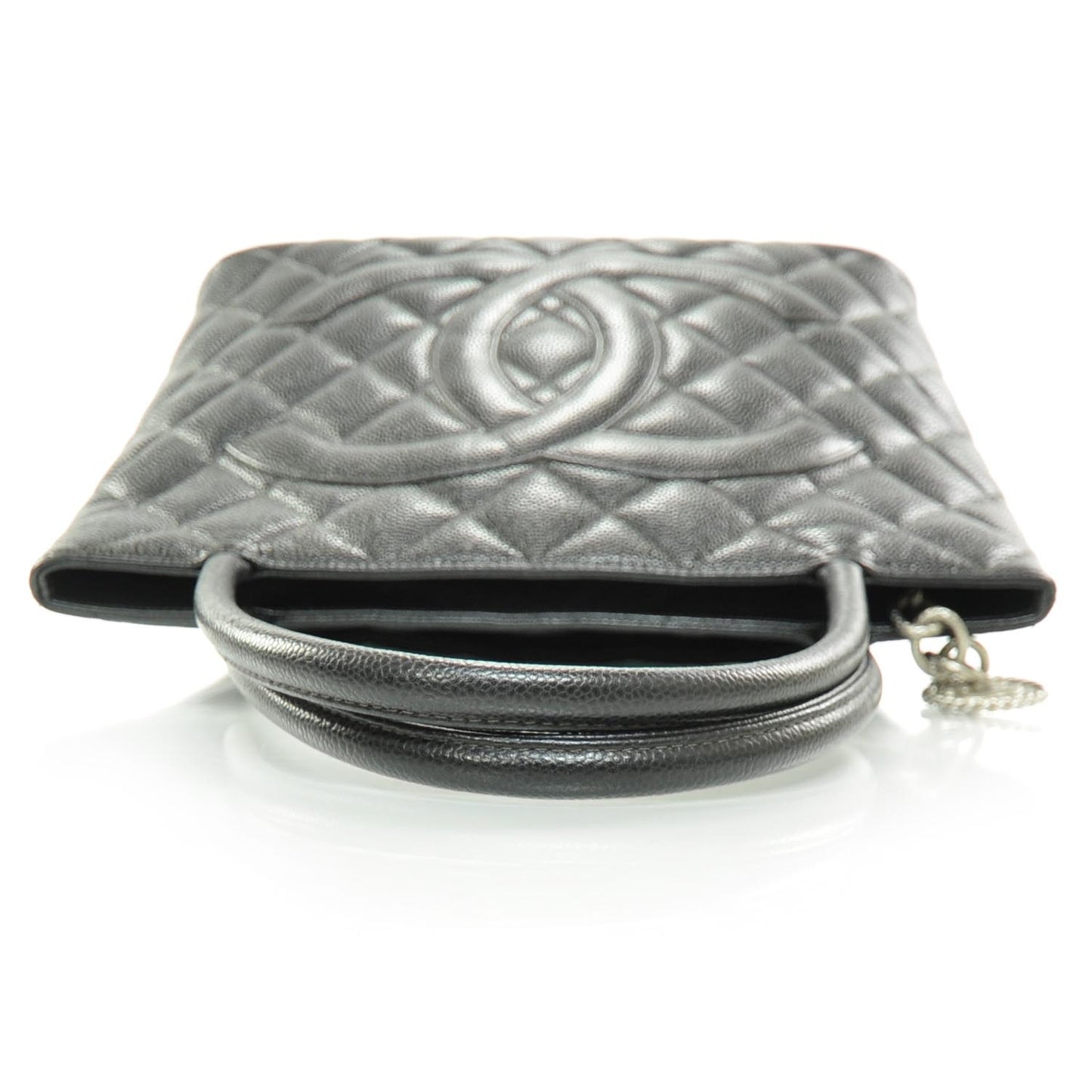 Caviar Medallion Tote Black
