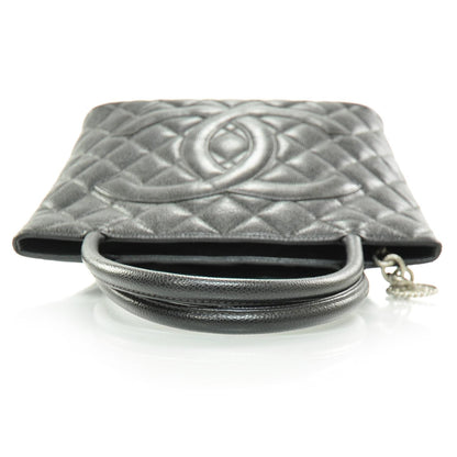 Chanel Caviar Medallion Tote Black 6 of 10