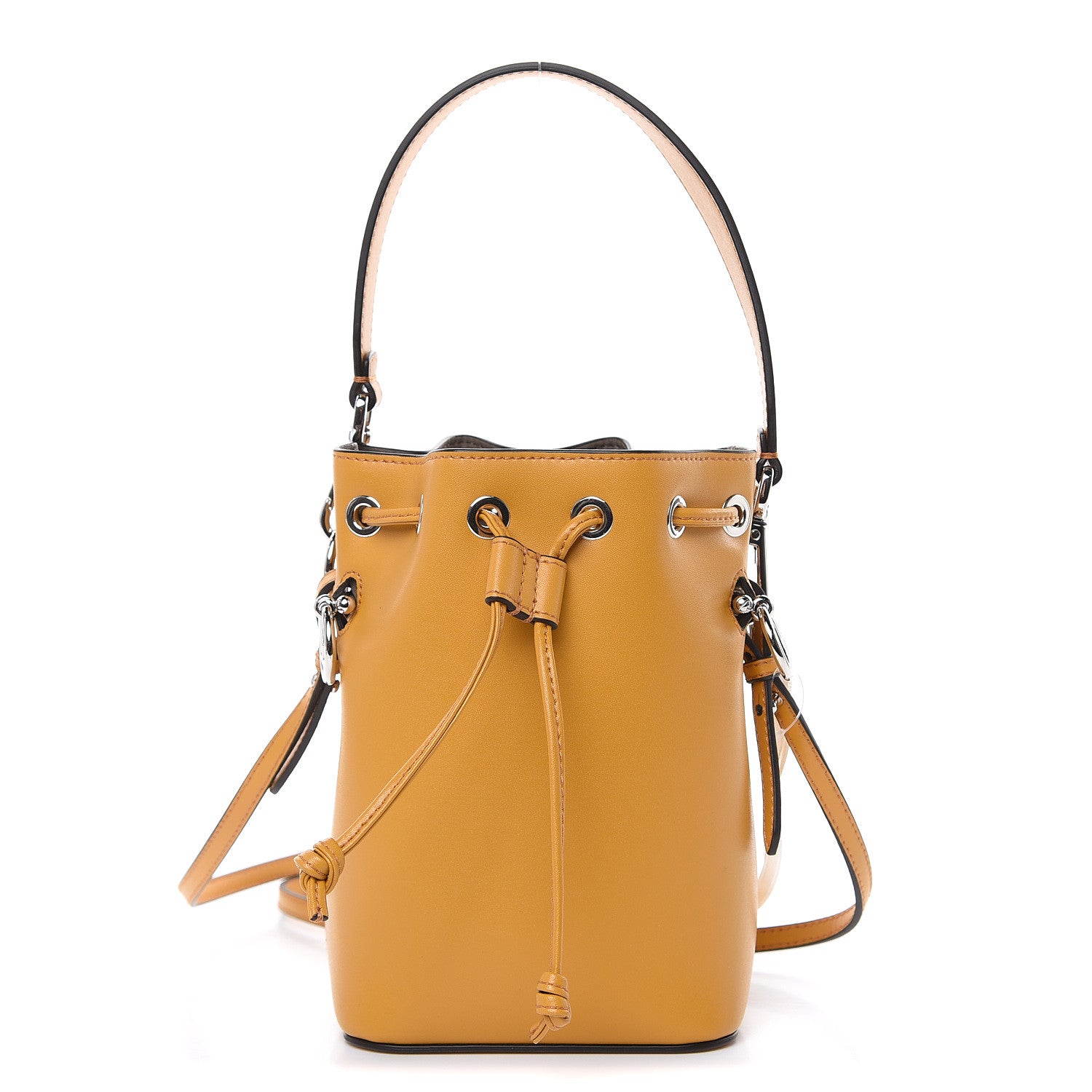 Fendi Vitello Liberty Lucido F is Fendi Mini Mon Tresor Bucket Bag Zucca 1 of 10