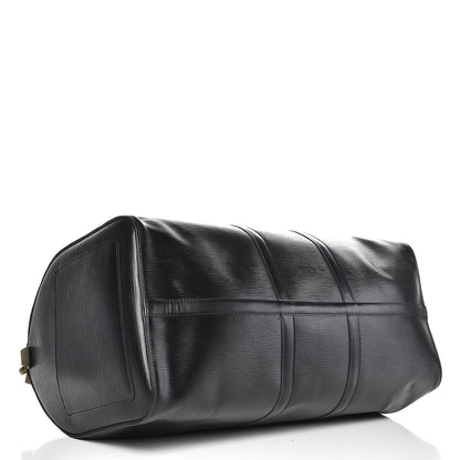 Louis Vuitton Epi Keepall 55 Black 4 of 10