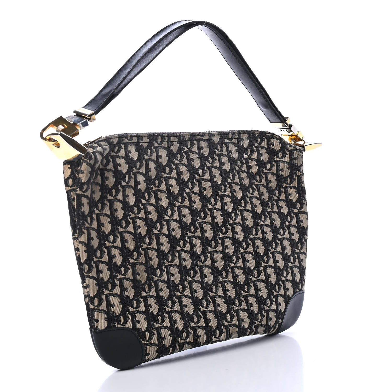 Christian Dior Monogram Shoulder Bag Pochette Blue 2 of 4