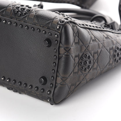 Christian Dior Lambskin Studded Matte Cannage Medium Lady Dior So Black 9 of 9