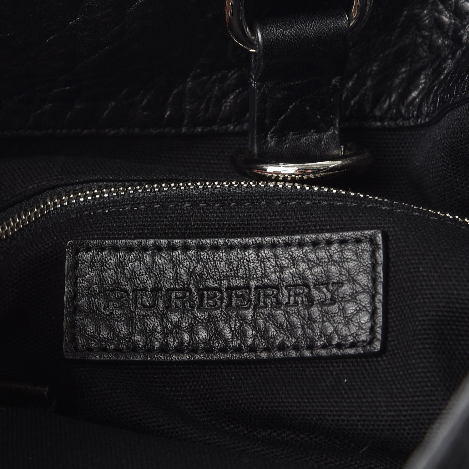 Burberry Calfskin Studded Medium Susanna Hobo Black 6 of 8