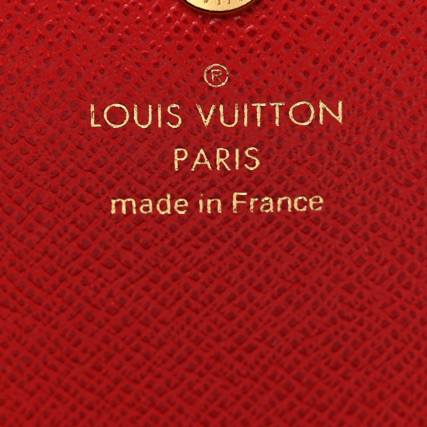 Louis Vuitton Damier Ebene Emilie Wallet Red 6 of 7