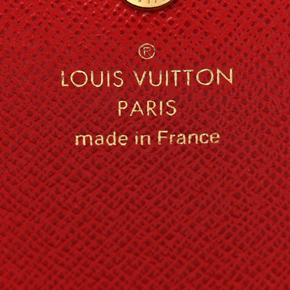 Louis Vuitton Damier Ebene Emilie Wallet Red 6 of 7