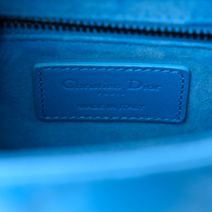 Christian Dior Lambskin Cannage Small Lady Dior Bright Blue 6 of 11