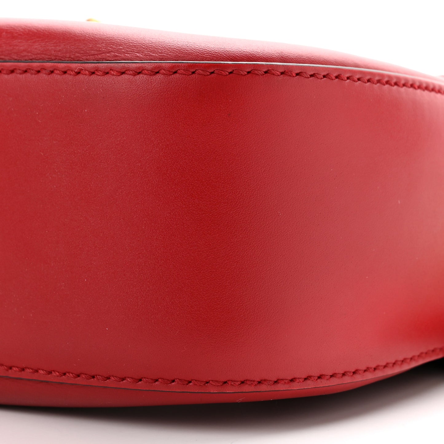 Ruinart Calfskin Medium Lady Web Shoulder Bag Hibiscus Red