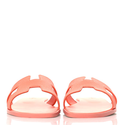 Hermes Epsom Oran Sandals 40 Orange Joey 3 of 9