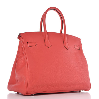 Hermes Taurillon Clemence Birkin 35 Bougainvillea 3 of 33