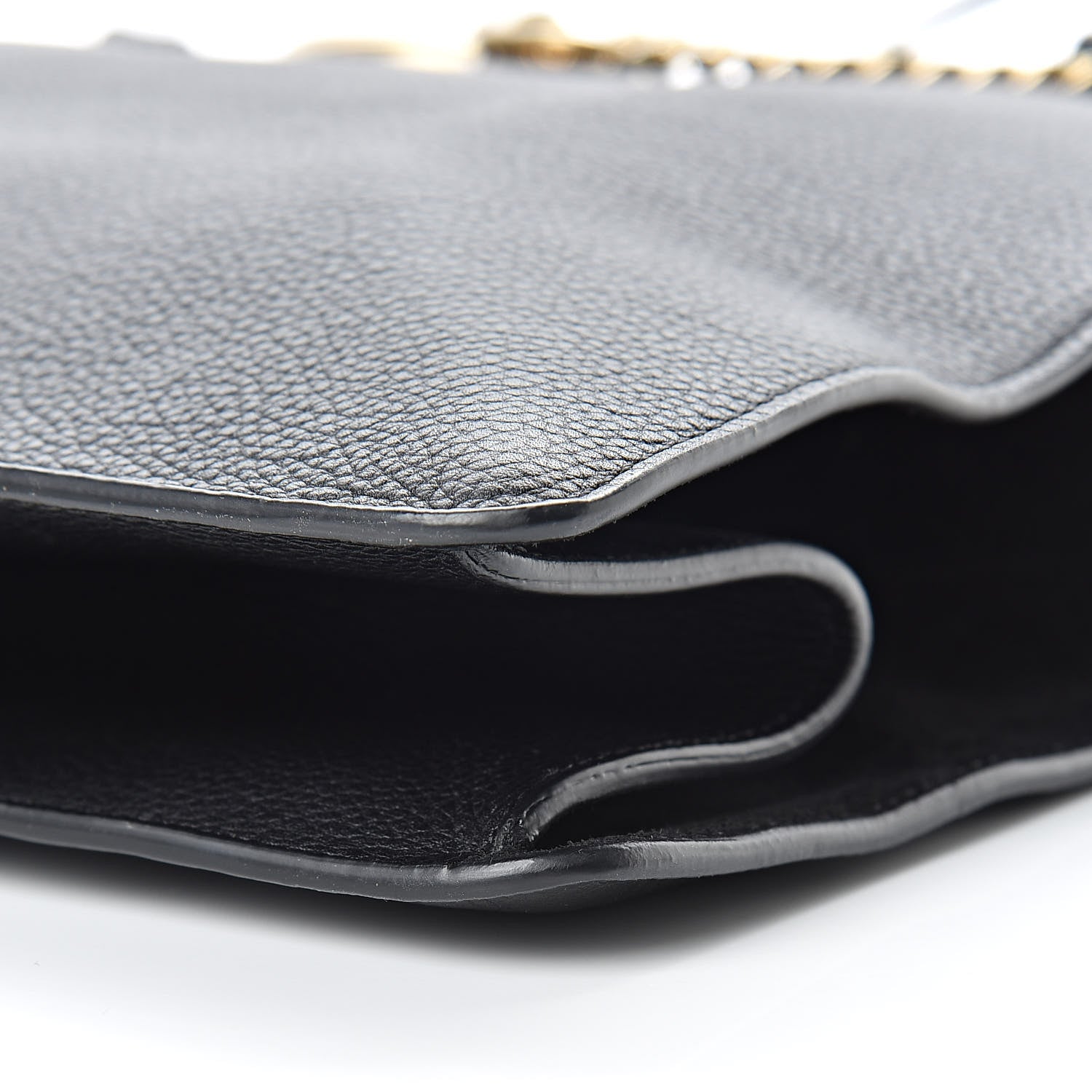 Chloe Grained Calfskin Suede Medium Faye Tote Black 10 of 11