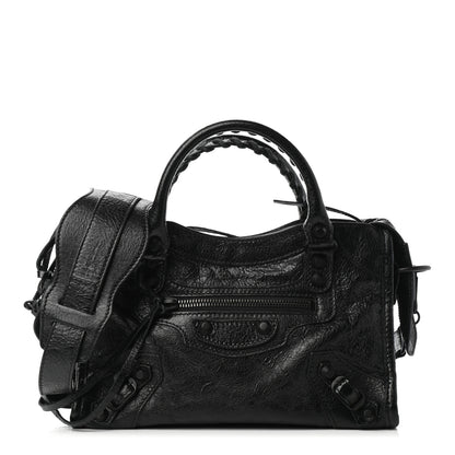 Balenciaga Agneau Arena Classic Black Hardware Mini City Black 1 of 8