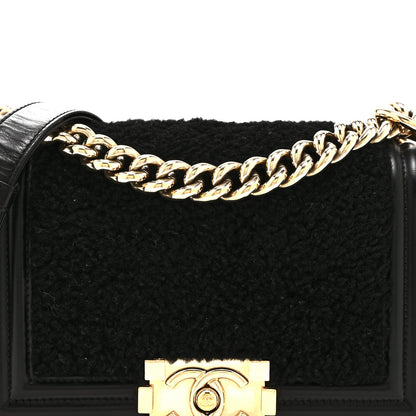Chanel Shearling Calfskin Small Boy Flap Black 8 of 10