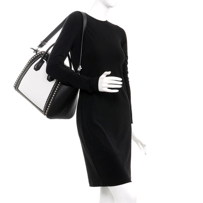 Givenchy Calfskin Medium Studded Bi-Color Antigona Black White 2 of 8