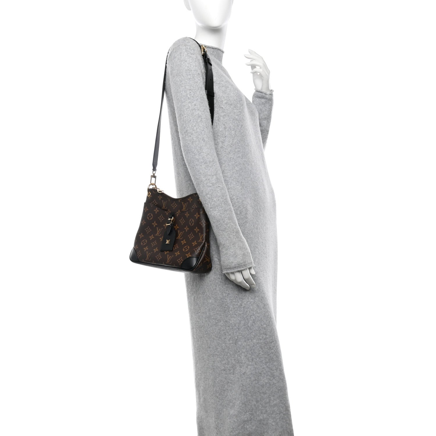 Louis Vuitton Monogram Odeon PM Black 2 of 9