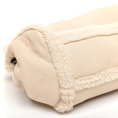 Saint Laurent Shearling Medium Nolita Shoulder Bag Natural 7 of 14