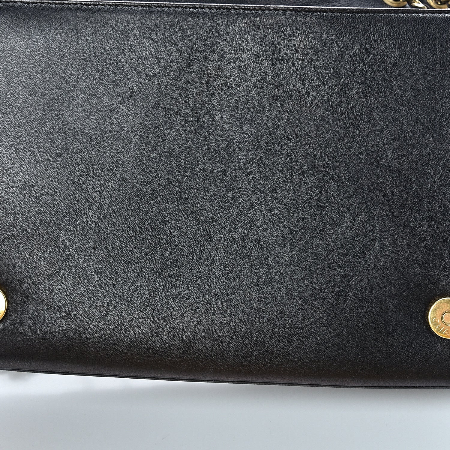 Chanel Lambskin Quilted Medium Diamond CC Flap Black 12 of 20