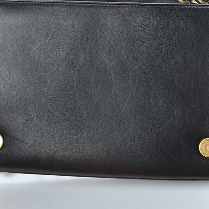 Chanel Lambskin Quilted Medium Diamond CC Flap Black 12 of 20