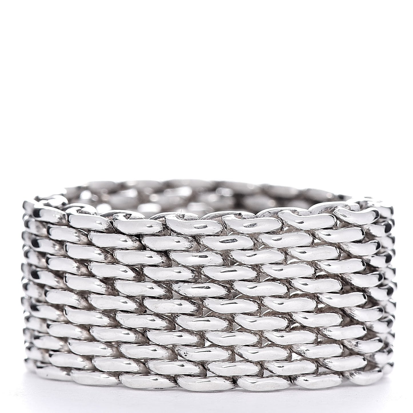 Sterling Silver Mesh Somerset Ring 52 6