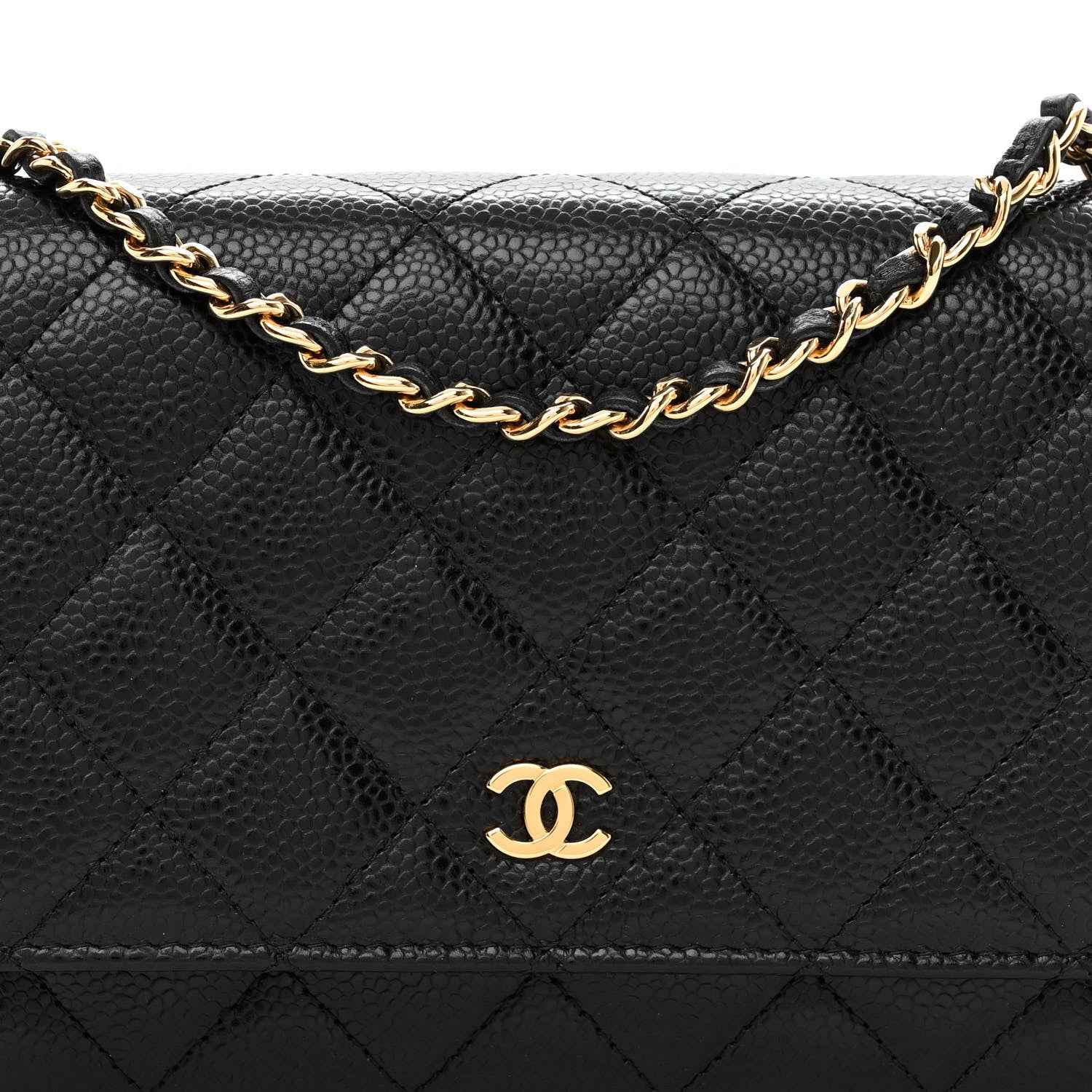 Chanel Caviar Quilted Wallet on Chain WOC Black 7 of 9