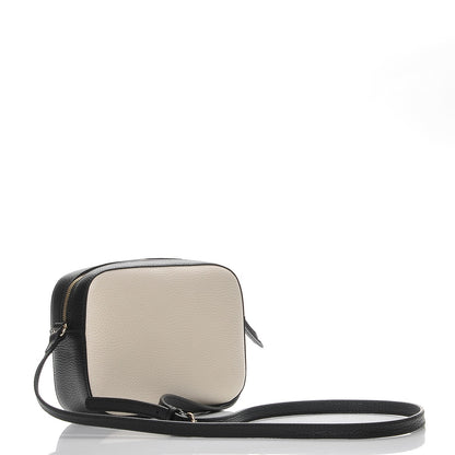Gucci Dollar Calfskin Bi-Color Small Soho Disco Bag Mystic White Black 3 of 7