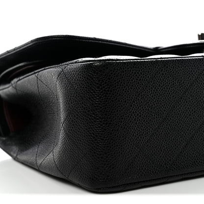 Chanel Caviar Quilted Jumbo Double Flap Black 9 of 11