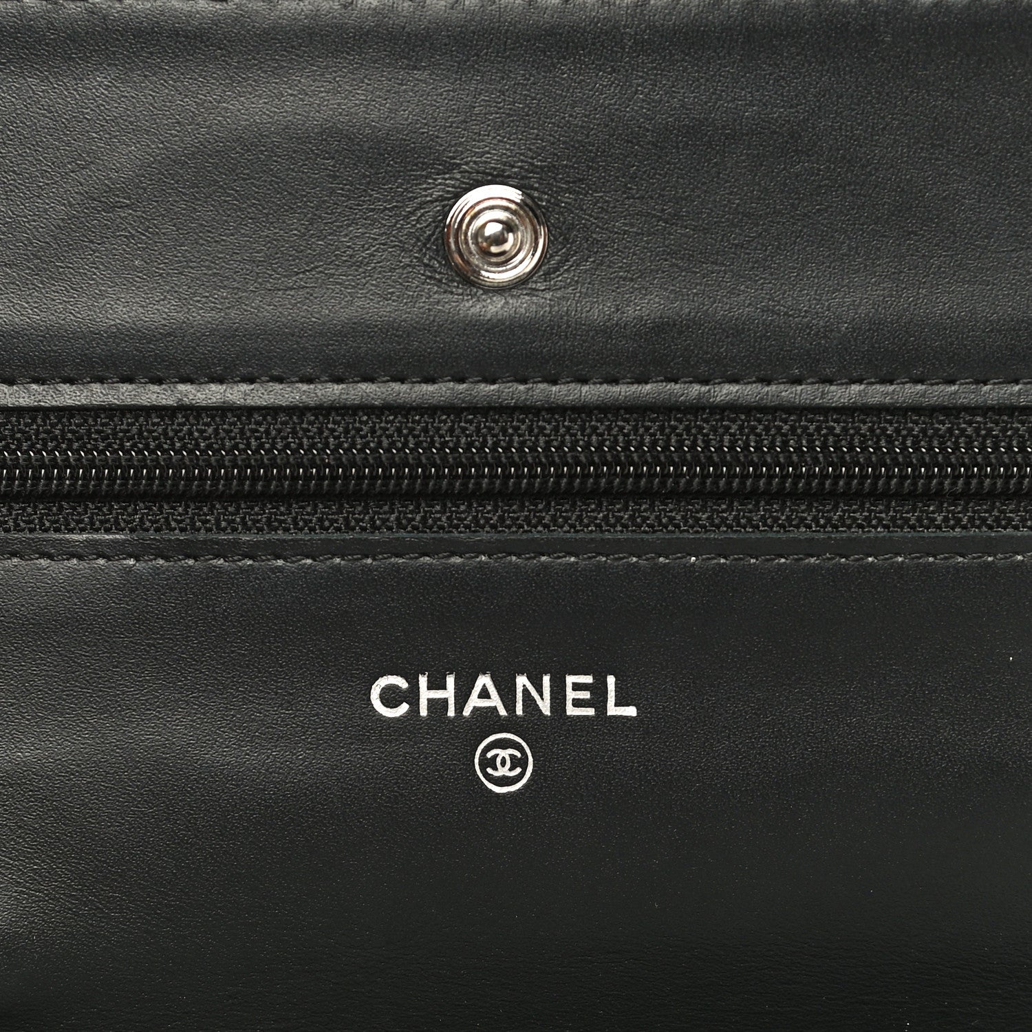 Chanel Caviar Timeless CC Wallet On Chain WOC Black 6 of 17