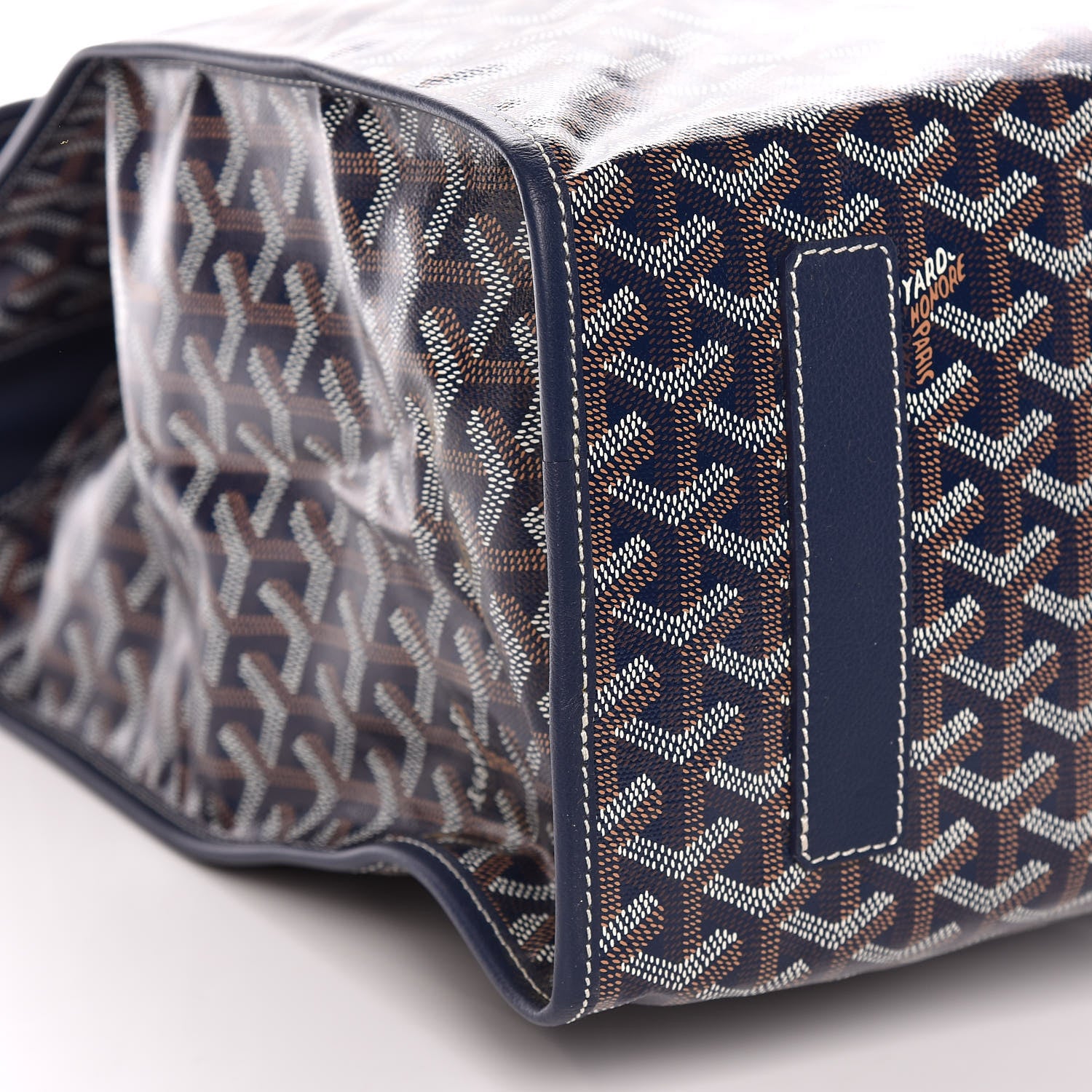 Goyard Goyardine Saint Leger Soft Briefcase Backpack Navy 8 of 9