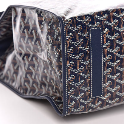 Goyard Goyardine Saint Leger Soft Briefcase Backpack Navy 8 of 9