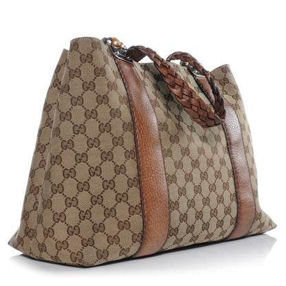 Gucci Monogram Bamboo Bar Medium Tote 3 of 10