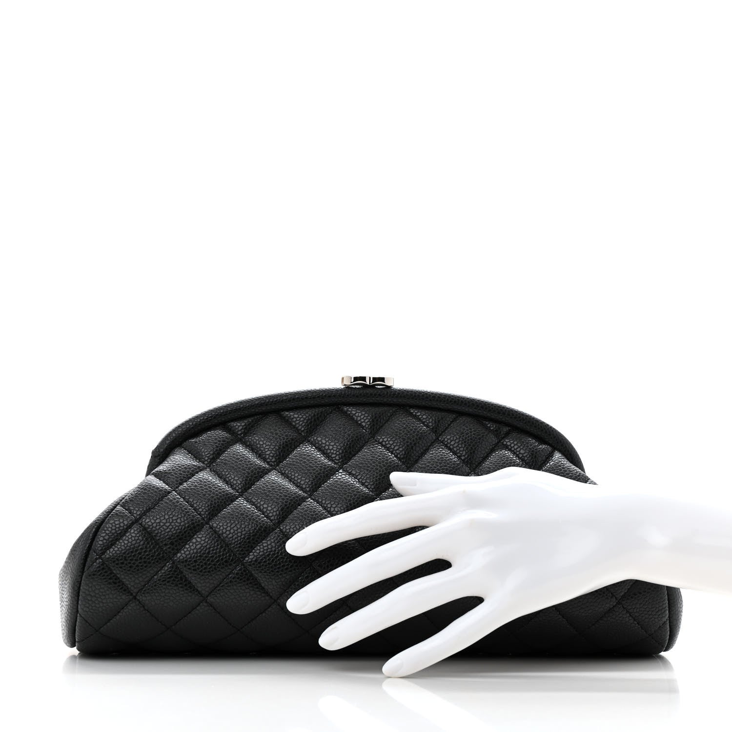 Chanel Caviar Quilted Timeless Clutch Black 2 of 11