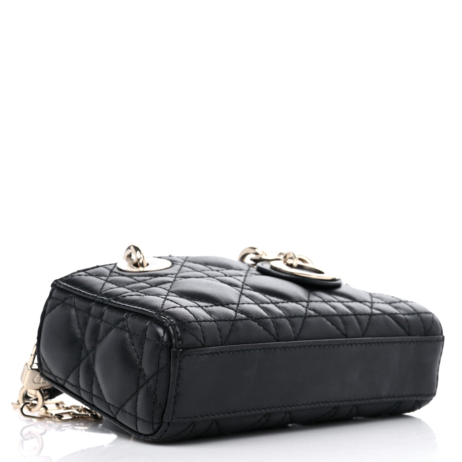 Christian Dior Lambskin Cannage Micro Lady D-Joy Black 4 of 9