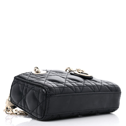 Christian Dior Lambskin Cannage Micro Lady D-Joy Black 4 of 9