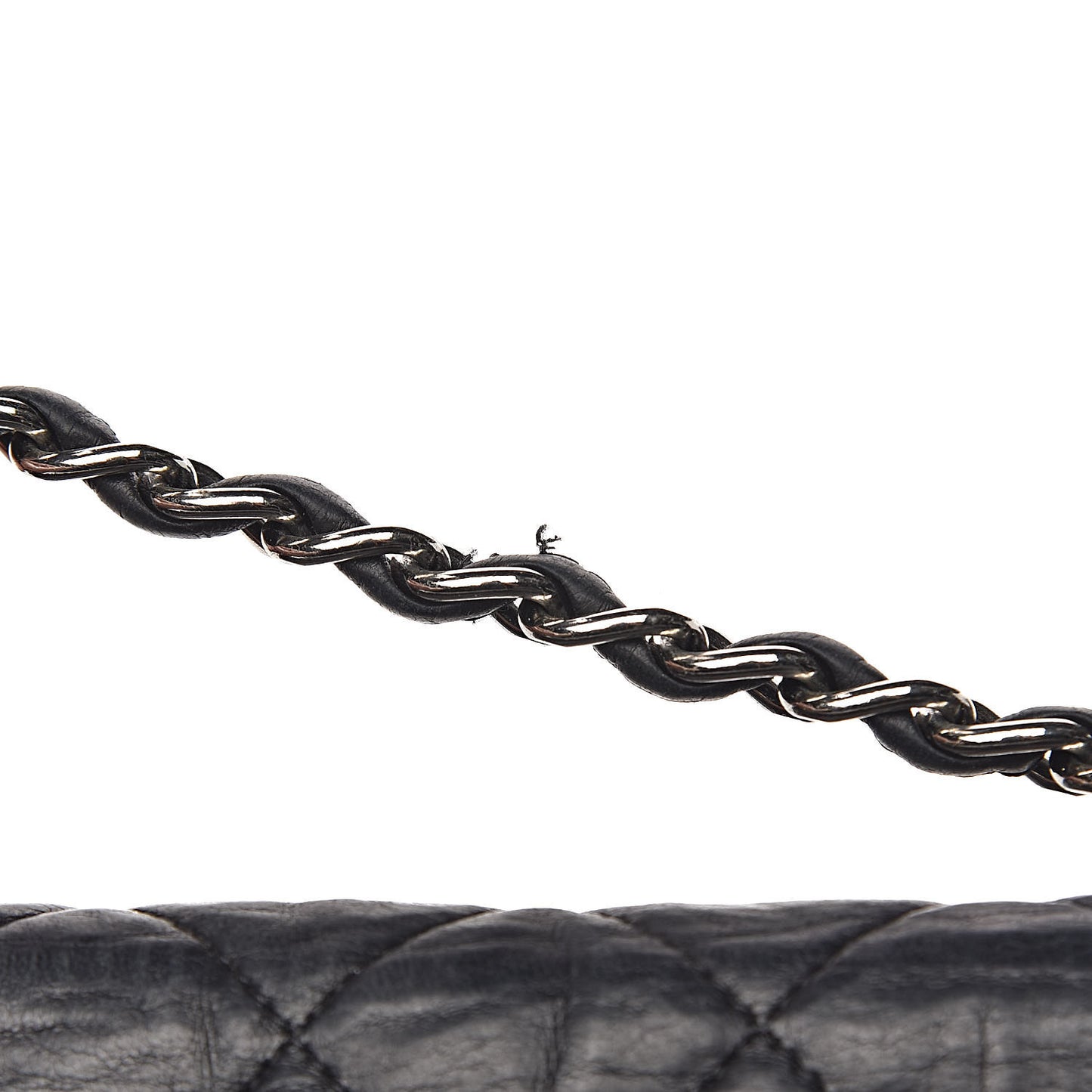 Lambskin Quilted Maxi Single Flap Black