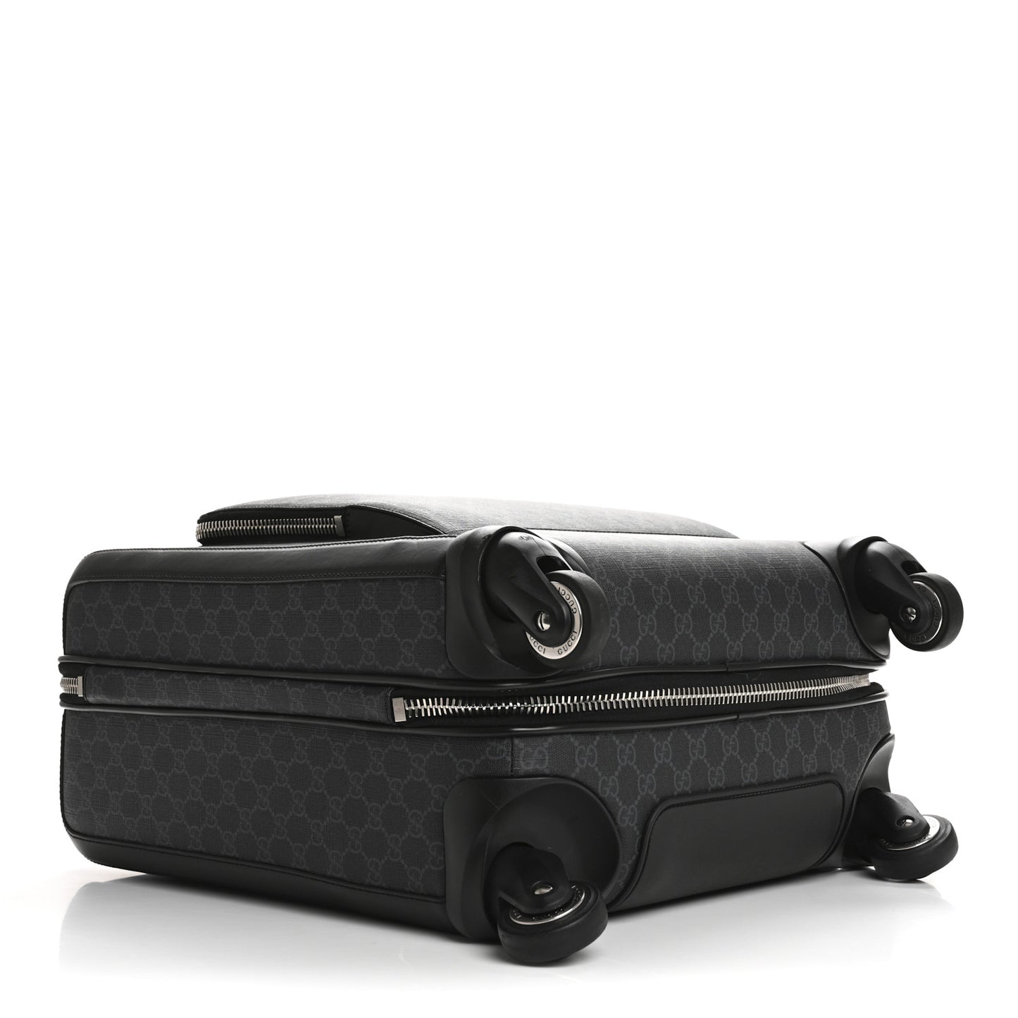 GG Supreme Monogram Gran Turismo Suitcase Black Grey
