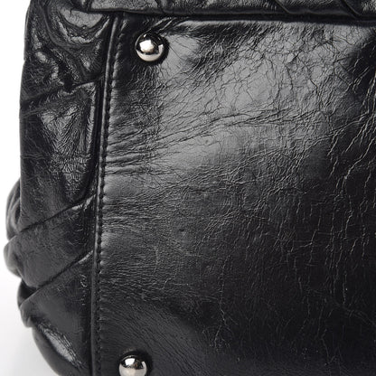 Chanel Glazed Calfskin Twisted Tote Black 14 of 15
