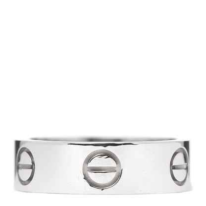 Cartier 18K White Gold 5.5mm LOVE Ring 52 6 3 of 6