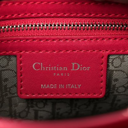 Christian Dior Lambskin Cannage Bow Medium Lady Dior Fuchsia 6 of 10