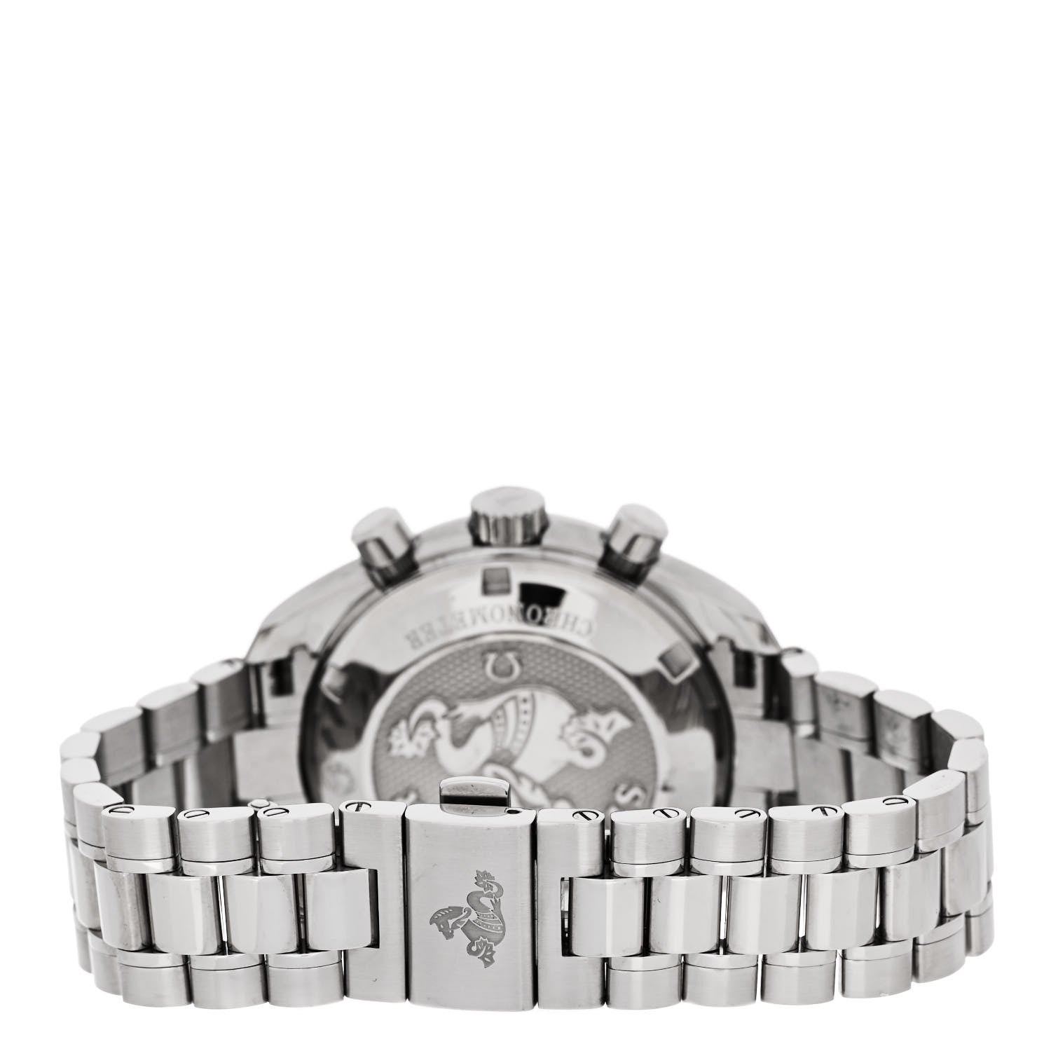 Omega Stainless Steel Diamond Bezel Mother of Pearl 38mm Speedmaster Chronograph Automatic Watch 324.15.38.40.05.001 3 of 5