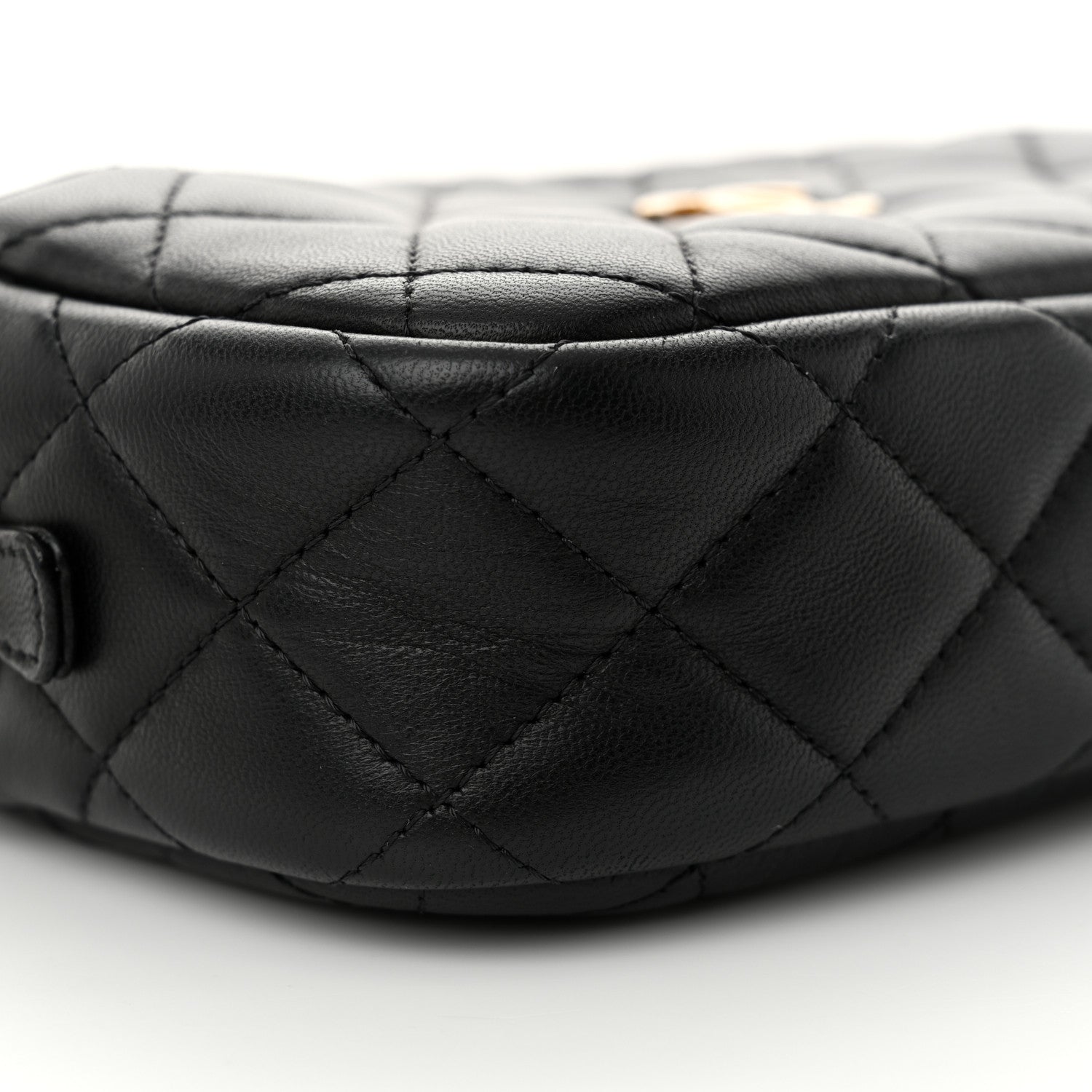 Chanel Lambskin Quilted Camera Bag Black 10 of 12