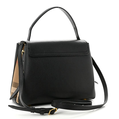 Burberry Derby Calfskin House Check Small Camberley Black 3 of 11