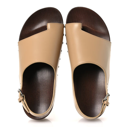 Hermes Glazed Calfskin Womens Klay Clog 40 Beige Naturel 2 of 11