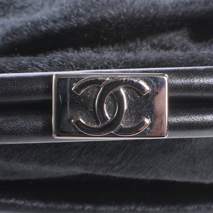 Chanel Pony Hair Small Sharpei Frame Tote Black 8 of 8