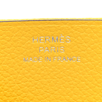 Hermes Evercolor Sellier Card Holder Jaune Ambre 6 of 8
