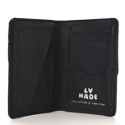 Louis Vuitton X NIGO Taurillon Monogram Denim Drip Pocket Organizer Black 5 of 6
