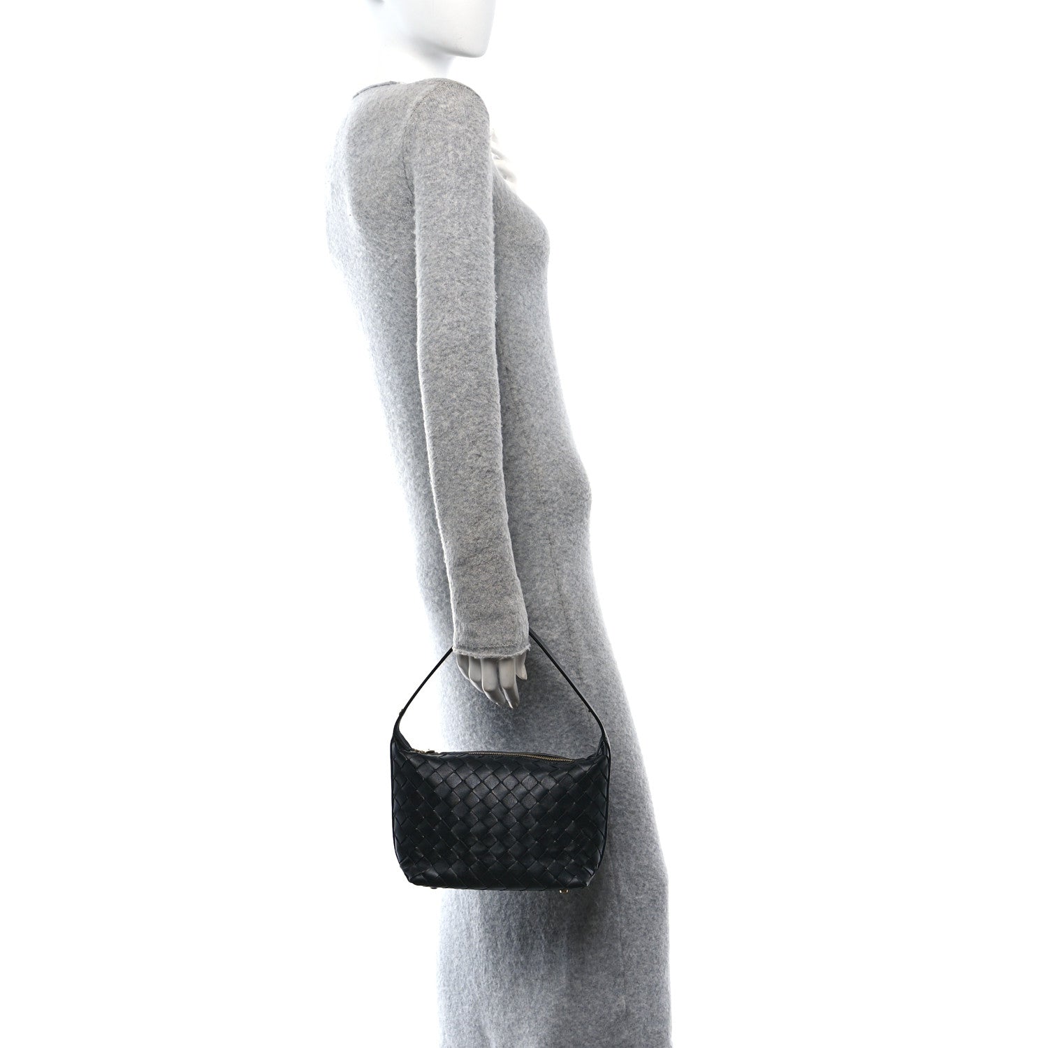 Bottega Veneta Calfskin Nappa Intrecciato Mini Wallace Black 2 of 10