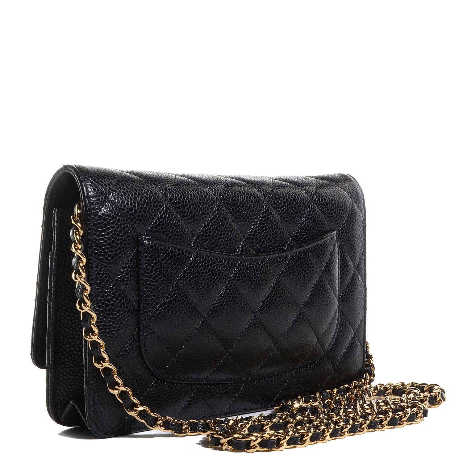 Chanel Caviar Quilted Wallet On Chain WOC Black 3 of 9