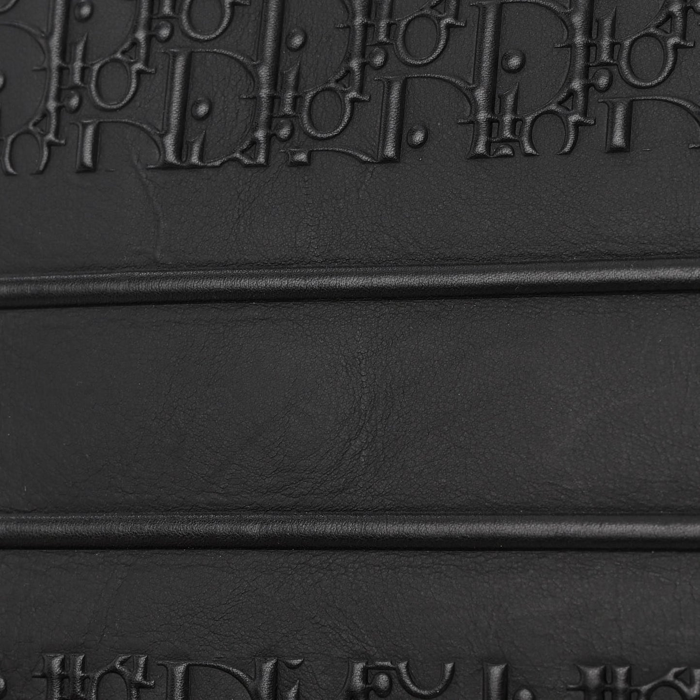 Oblique Calfskin Embossed Large Book Tote Black