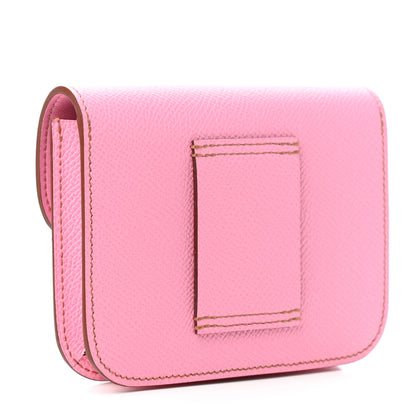 Hermes Epsom Constance Slim Wallet 5P Pink 4 of 7